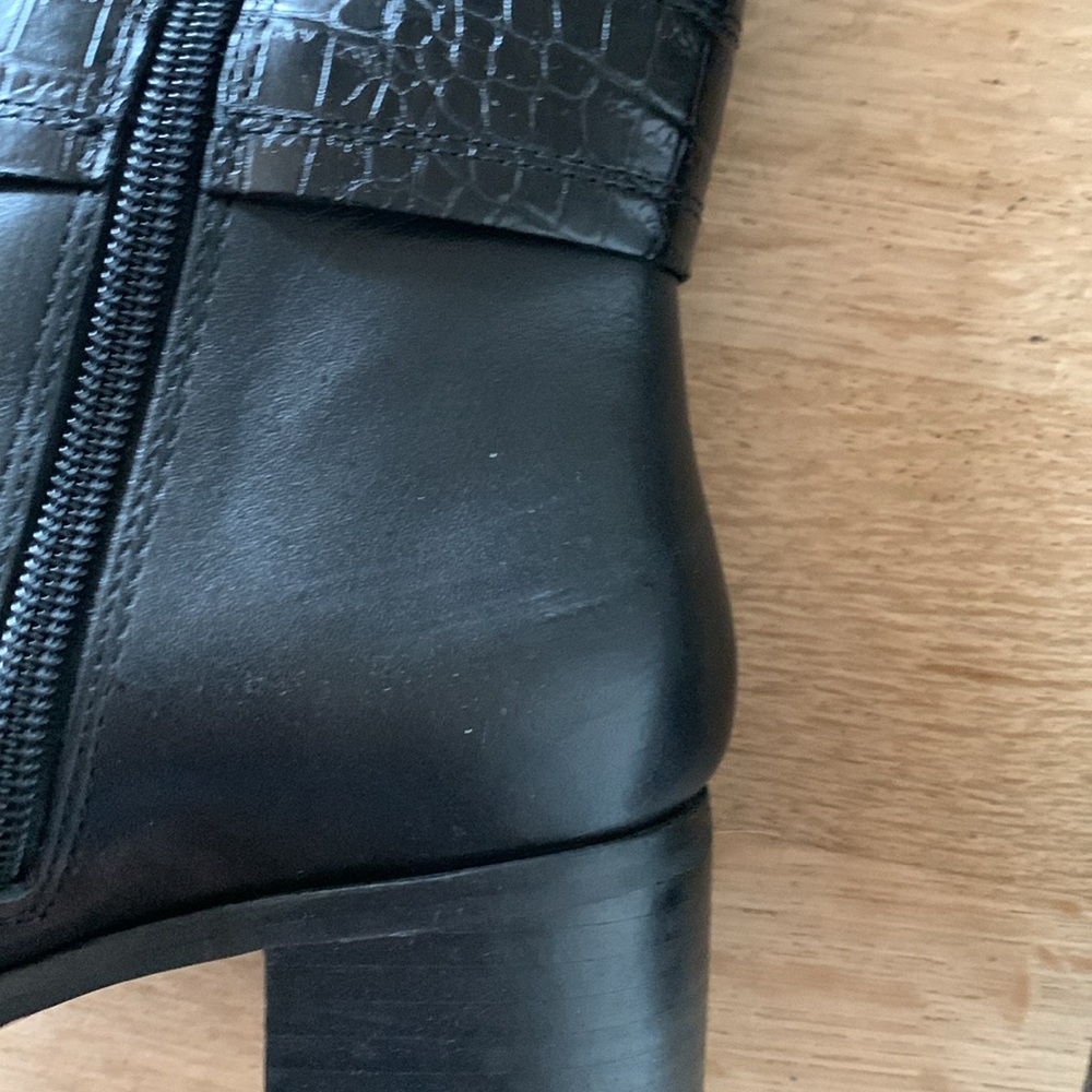 Corso Como Liesbeth Italian leather high shaft boots. Black - Picture 6 of 11
